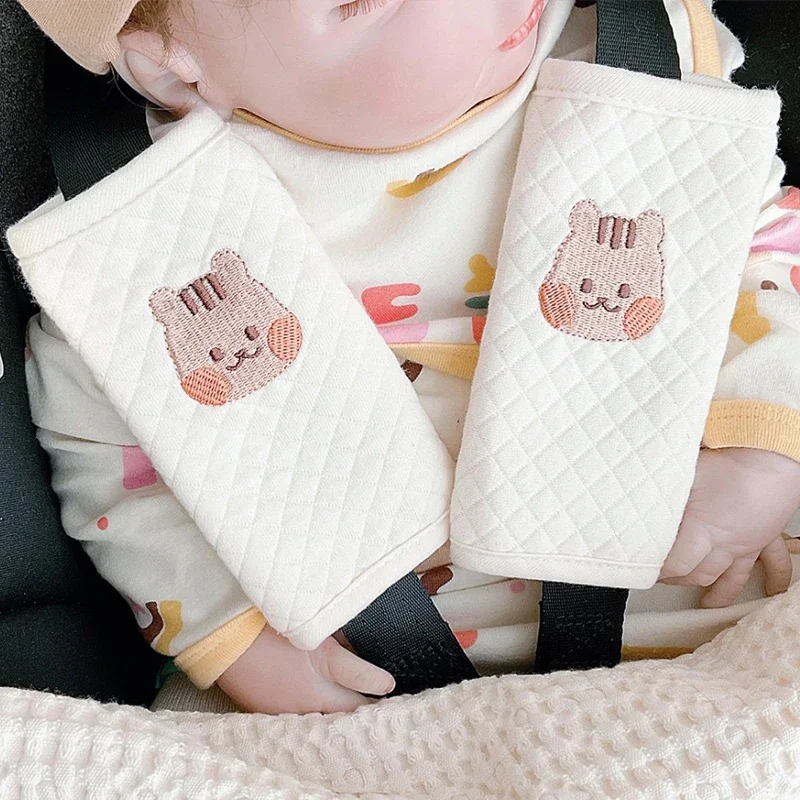 Stroller Accessories Baby Safety Belt Accessories Cushion Shoulder Strap Cover Chest Protection Vehicle Seat Cushion For Kid Soft Pad Anti-strangling