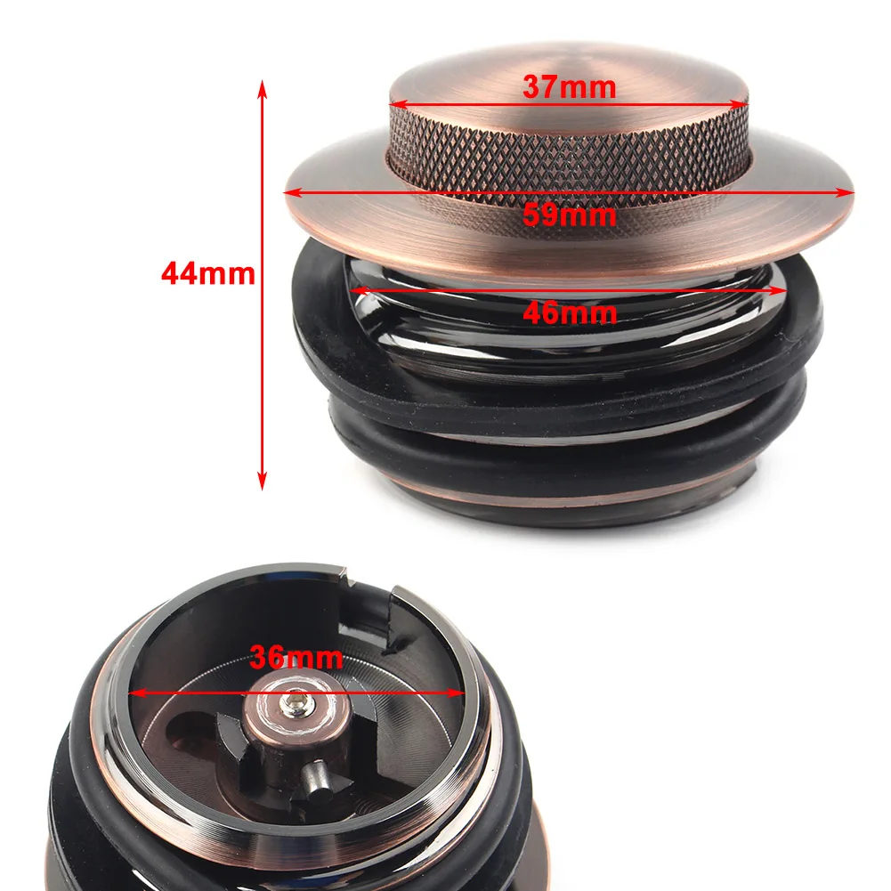 

Motorbike Copper Mount Flush Pop Up Vented Fuel Tank Gas Cap Cover For Harley Dyna Softail Sportster 1200 883 Touring 1988-2020