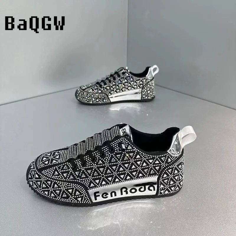 Glitzernde Sneakers für Herren, Designer-Cover-Sohle, lässiger BG-Board-Schuh, modisches Obermaterial, erhöhte Innensohle_voghion.com
