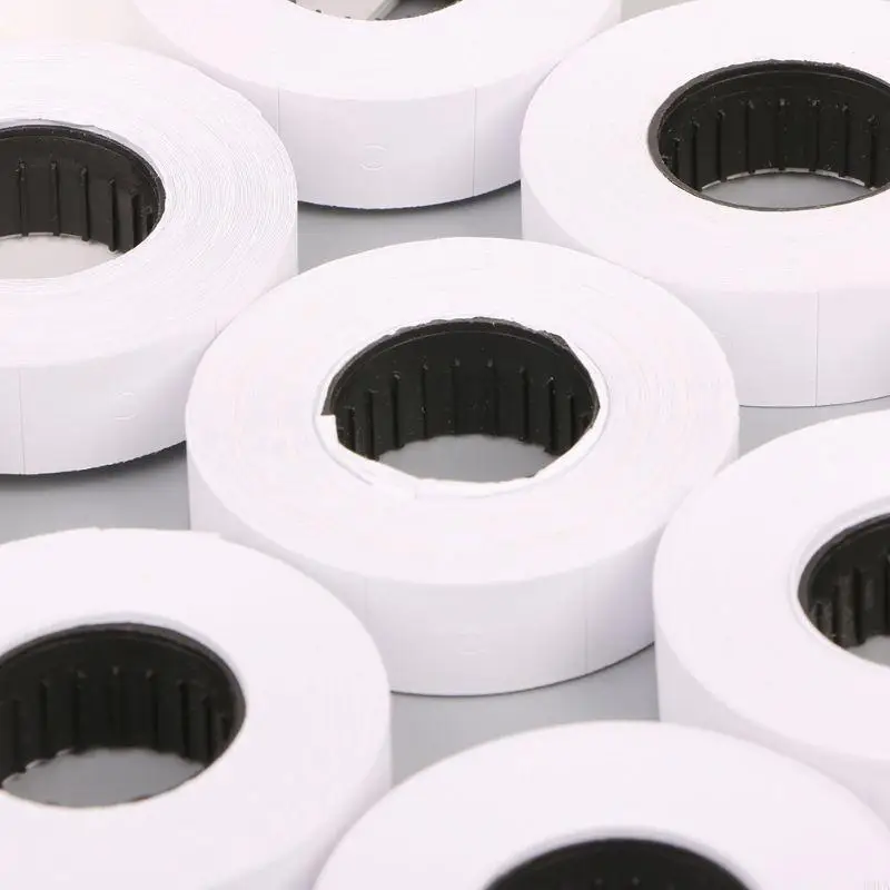 R9UA Price Label 10 Rolls Double Row Products Sale Prices Marking Tapes Set for MX-6600 Labeller Outdoor Use