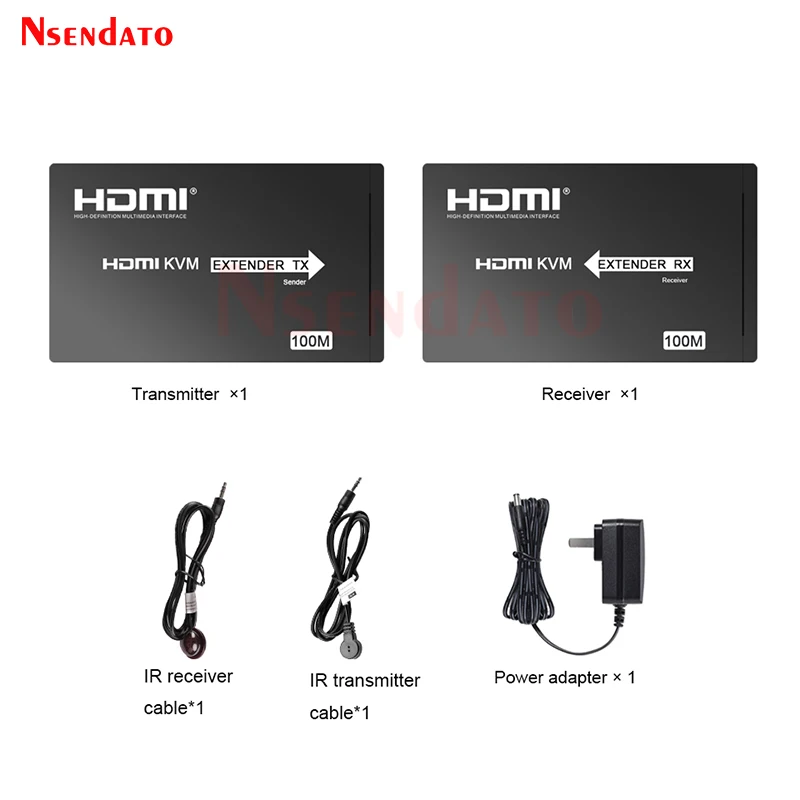 LKV375-100 4K HDMI Extender Switch Over 100m RJ45 CAT7 HDBaseT HDMI Video Transmitter Receiver Extension Cable For HDCP