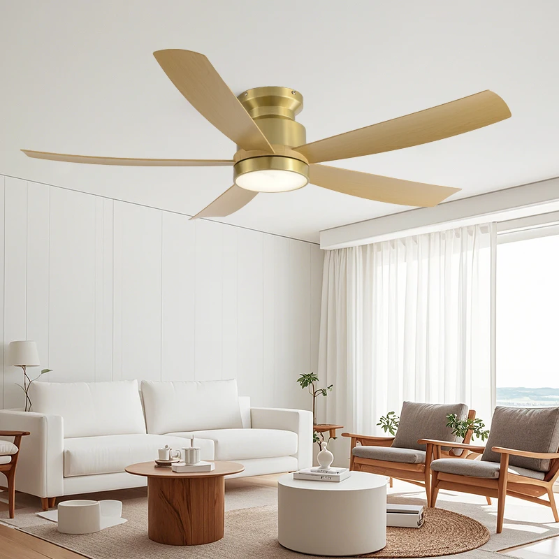 Ceiling Fan Light Fixture Five Blades Powerful Airflow Easy To Install Low Noise