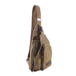 Men's Vintage Canvas Multifunctional Outdoor Satchel Bag - (30cm<Max Length<50cm) (Khaki)