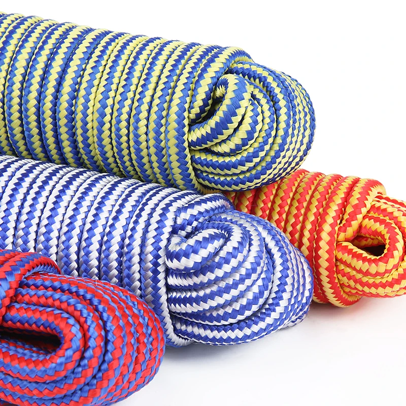 6mmx15m PP Diamond Braided Rope Polypropylene Rope for Outdoor Camping Clothesline polypropylene rope