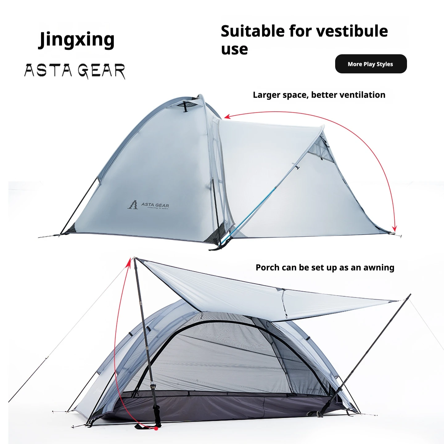 Ultralight 1-Person Silicone-Coated Tent 3