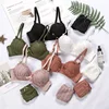 Women's Sexy Bra Set Back Buckle without Steel Ring Push Up Underwear Sets Comfortable and Breathable Lace Bra and Underpants 1