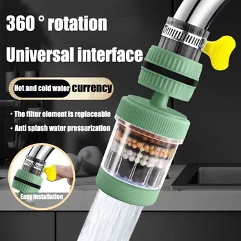 1/2pcs Filtro del rubinetto dell'acqua Cucina domestica Rubinetto della casa Mini Rubinetto Acqua pulita Depuratore Filtro Cartuccia di filtraggio Filtro al carbone 1