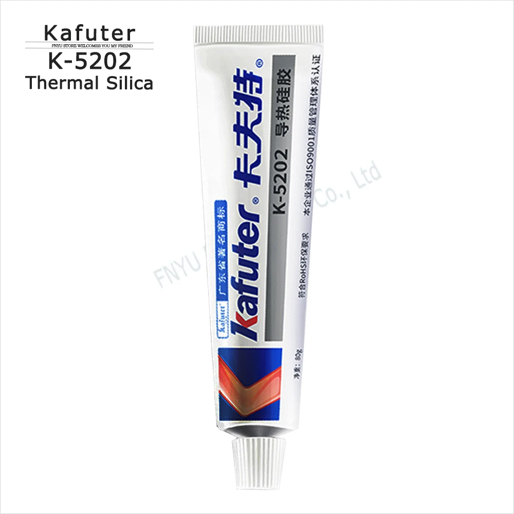 Kafuter K5202 2pcs 80g Led Light Special Thermal Silica Cpu Heat Sink