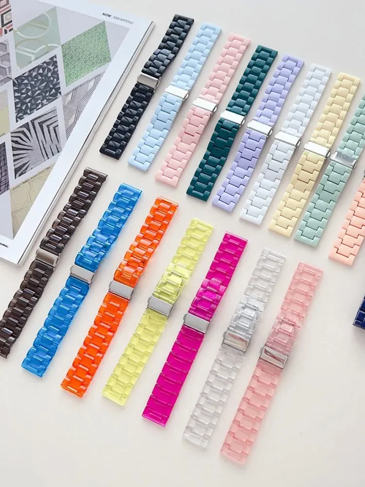 Elegant Glacier Transparent Strap 20mm/22mm Link Bracelet