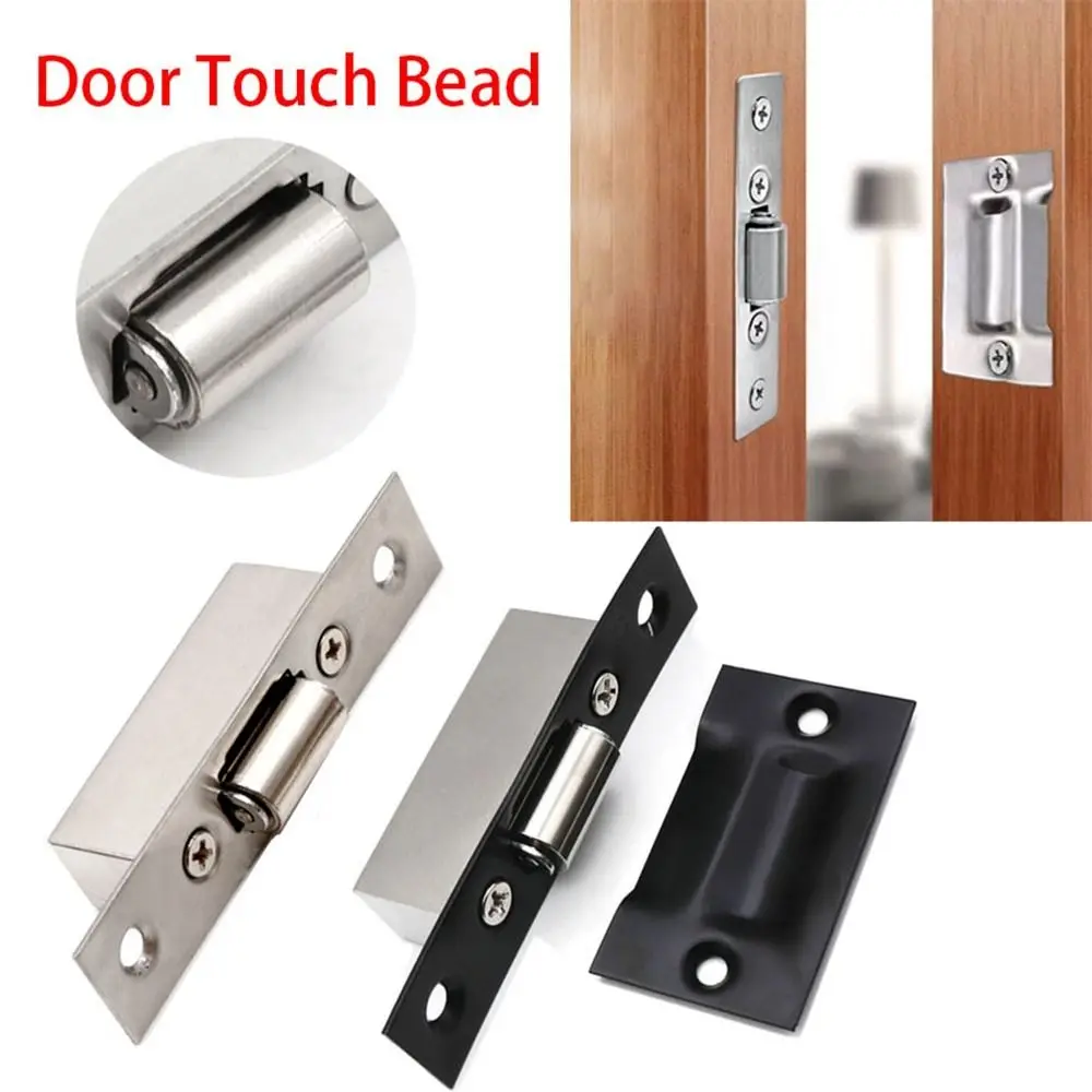 Stainless Steel Door Latches Cupboard Cabinet Roller Latch Lock Wooden Door Stops