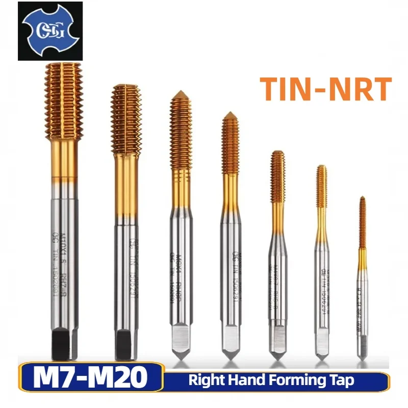 

HSSE Metric With Tin Forming Tap M7 M8 M9 M10 M11 M12 M14 M16 M18 M20 Machine Screw Thread Taps