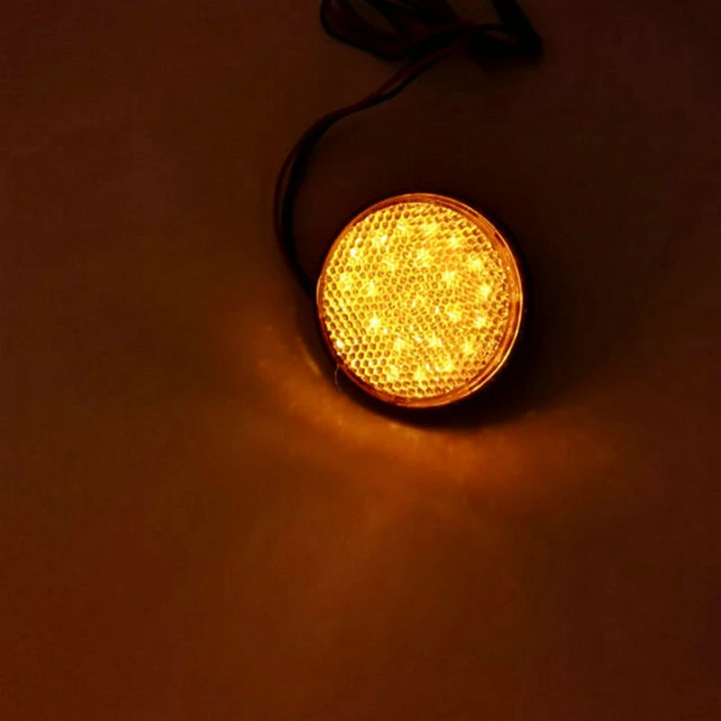 High-Performance Red LED Reflector Brake and Turn Signal Light for Motorcycles, Cars, and Trucks