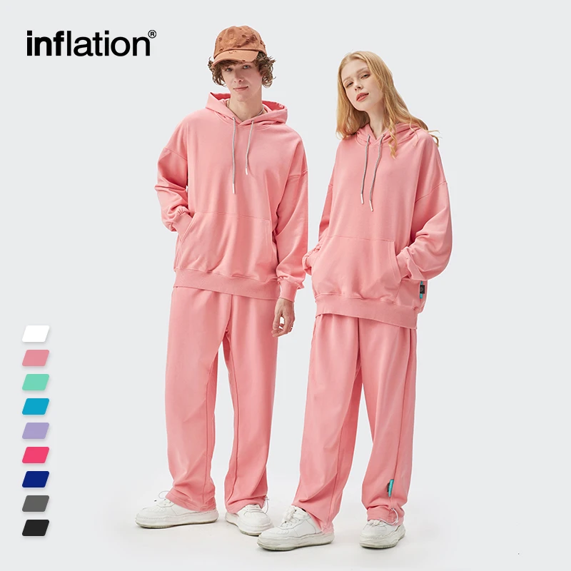 Oversized Hooded Men Streetwear Unisex Tracksuit Set Sweatpant Set Spring Leisure Jogging Suit Sports Suit Sports Set Tracksuit Set Outdoor Suit Set