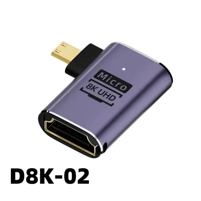 U자형 미니 젠더 어댑터, USB C타입 어댑터, USB 수-암 익스텐션, USB C 컨버터, 2.1V, 8K, 60Hz, USB3.2