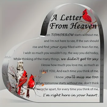 Heaven Letter Memorial Heart 1