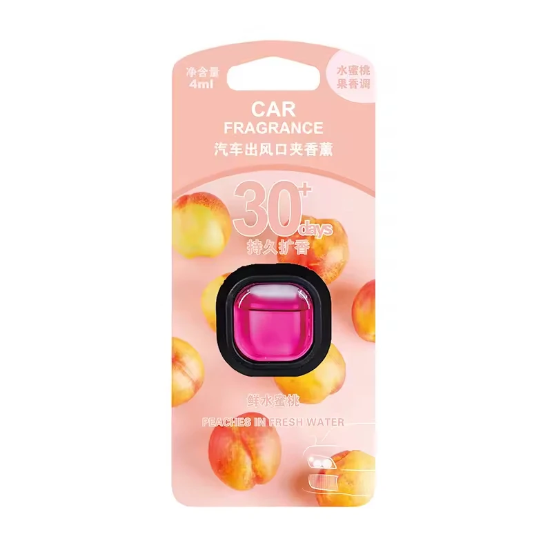 Hot Sell Long Lasting up to 30 Days Car Air Freshener Vent Perfume with Vent Clip 50pcs