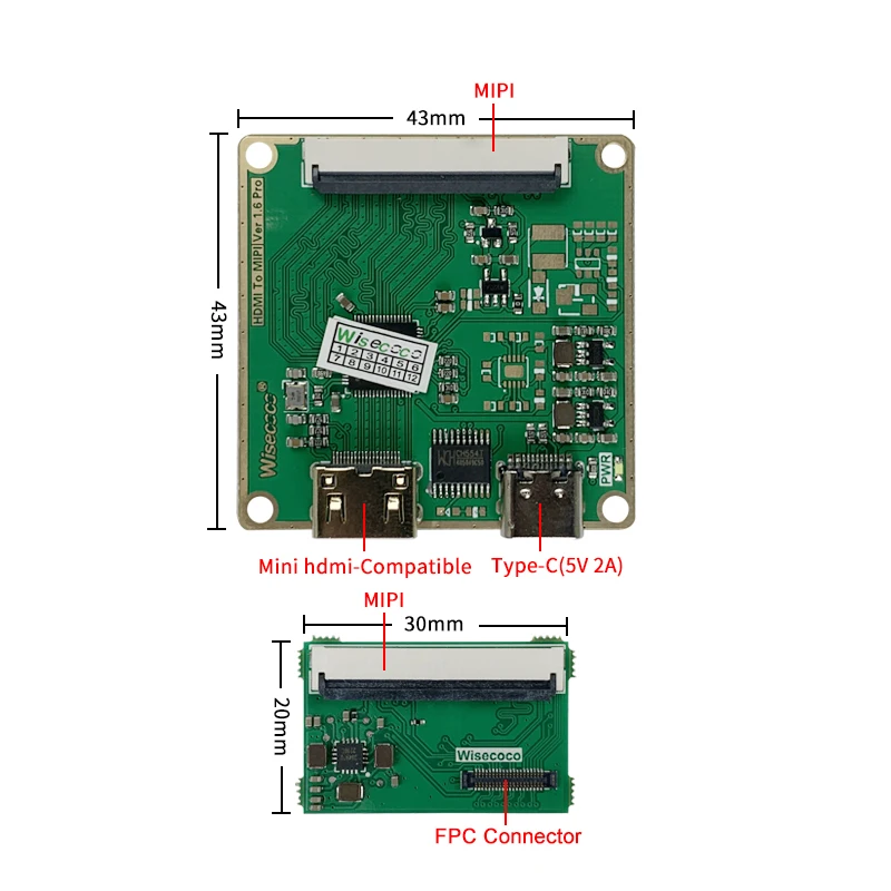 Wisecoco-módulo de Exibição Capacitivo Amoled Touch Screen In-cell Displays Mipi Placa Controladora 55 1920x1080 60hz - Imagem 4