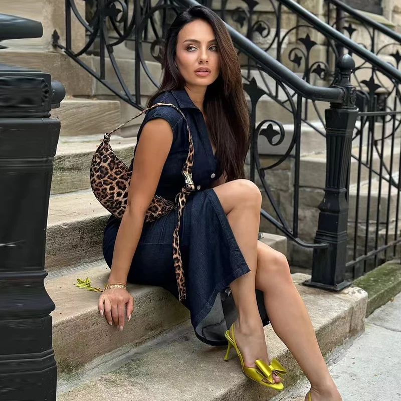 فساتين نسائية من TRAF فساتين طويلة أنيقة باللون ال...