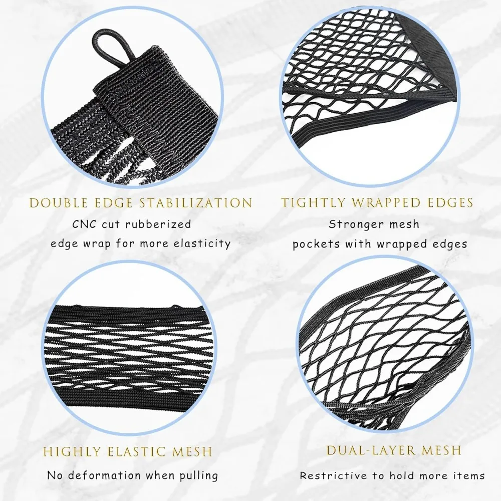 Motorcycle Cargo Net Motorcycle Bungee Net Motorcycle Luggage Net Motorcycle Cargo Nets Double Layer Motorcycle Net Luggage Strap Rack Expansion Organizer Net Pocket
