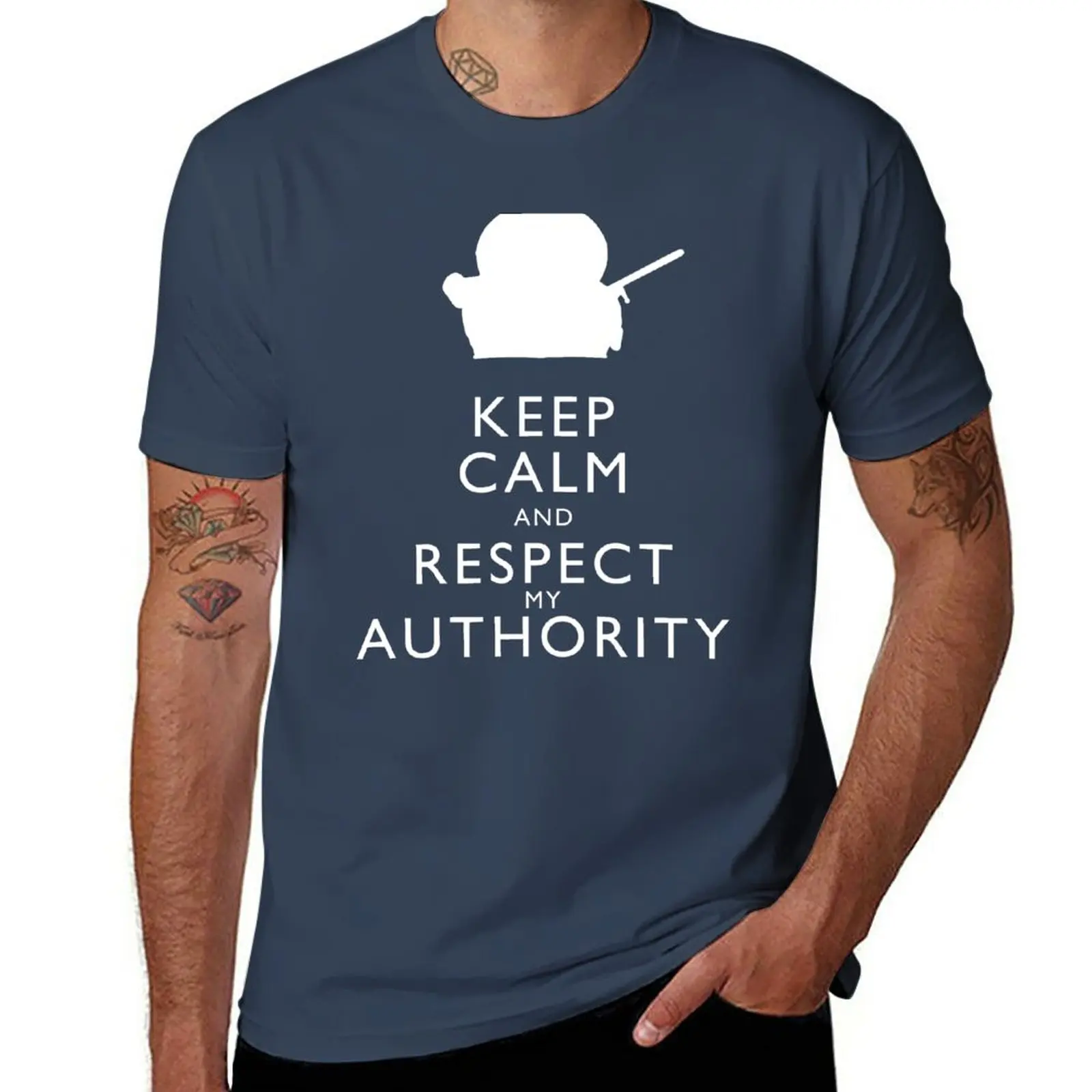 

New Keep Calm and Respect My Authority T-Shirt plain t-shirt summer clothes man clothes mens graphic t-shirts pack