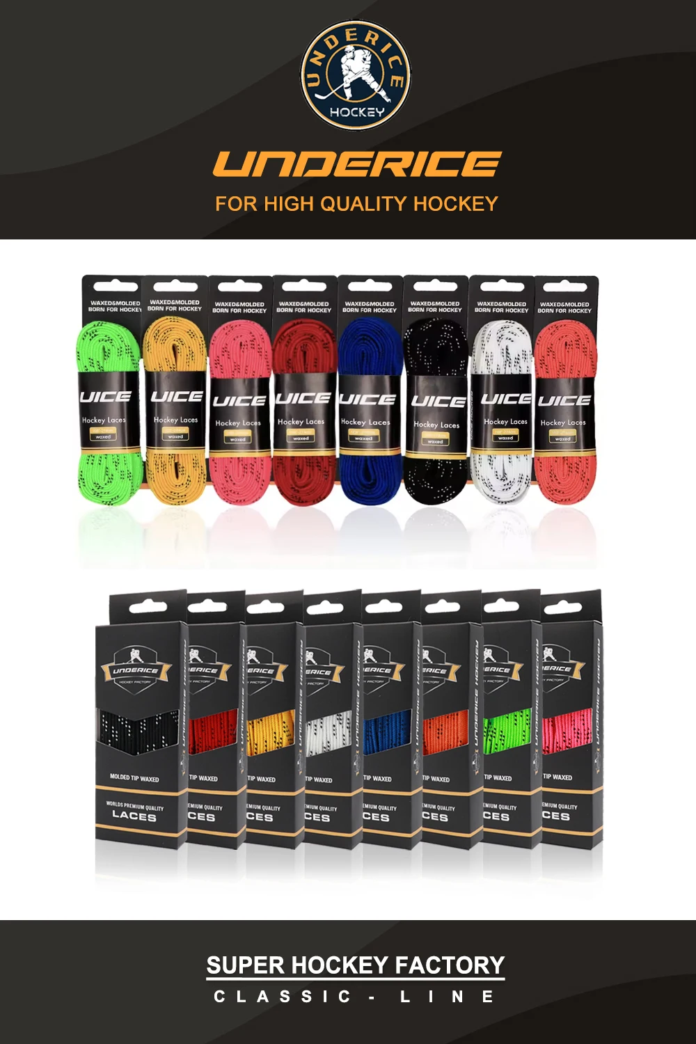 hockey skate laces 84 96 108 120inch dual layer braid reinforced waxed tip design hockey skate shoe lacer accessories