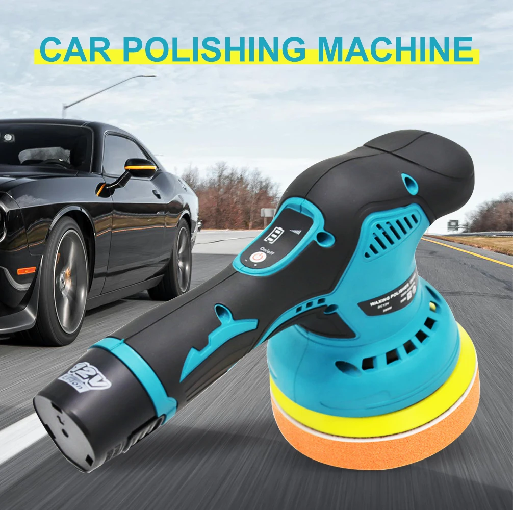 12V Cordless Car Polisher 8 Gears 380W Automotive Electric Waxing Repairing Wireless Sander Polish car polisher