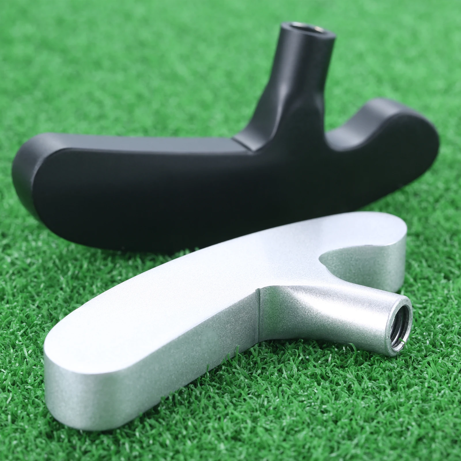 1pc Double sided Golf Practice Putter Head Zinc Alloy Portable Durable