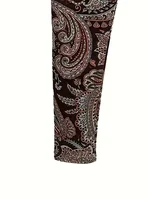 Plus Size 1XL-5XL Women's  Boho Paisley Print Elastic High Rise Skinny Leggings Fashion and Leisure Women Leggings - Image 3