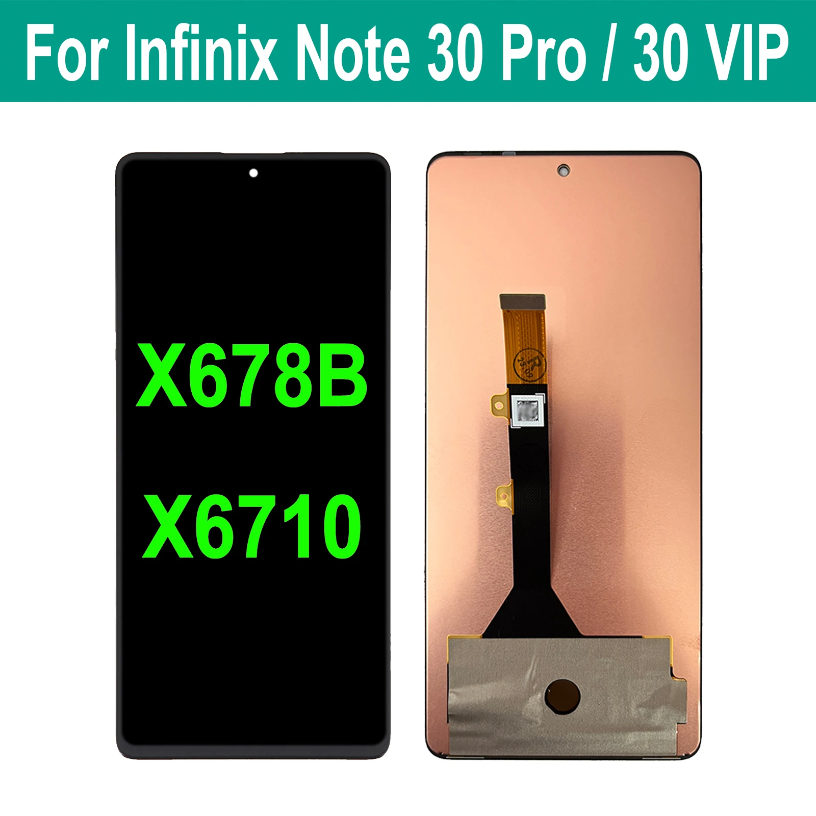 

AMOLED Original For Infinix Note 30 Pro X678B Note 30 VIP X6710 LCD Display Touch Screen Replacement Digitizer Assembly