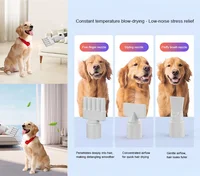 *---Professional Pet Hair Dryer Grooming Vacuum Kit Brushes Smart LED Screen Dog Cat Vacuum Cleaner For Pet Grooming Set 6