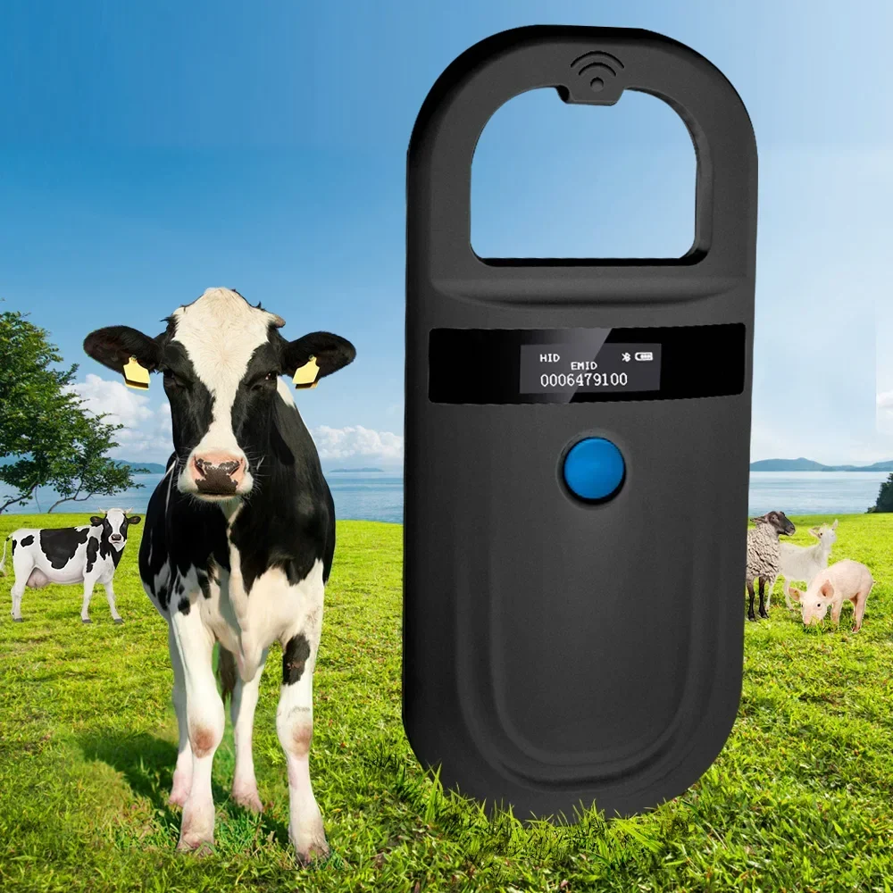 Handheld Animal RFID Reader 134.2Khz Pet Cat Dog Micro-Type Chip Scanner FDX-B Glass Chip USB/Bluetooth Tag Reader