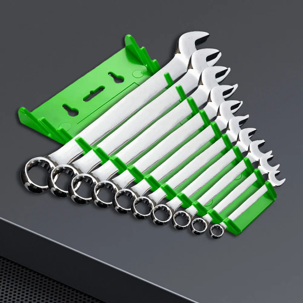 Magnetic Wrench Rack Organizer Wall Mounted Tray Sockets Storage Tools Rack Sorter Standard Spanner Holders Home Wrench Holder tool organizer wrench organizer wrench holder