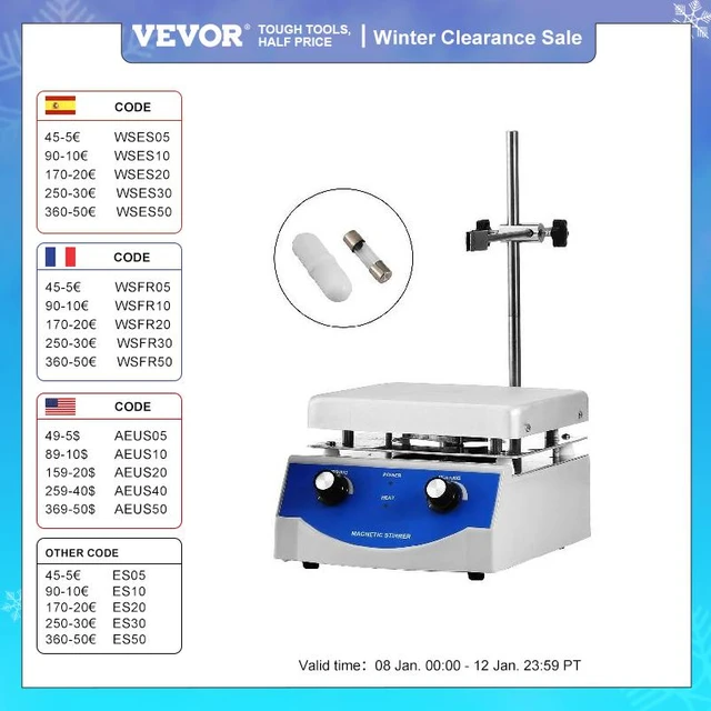 Vevor-agitateur Magnétique Électrique, Plaque Chauffante, Centre Commercial  Vortex, Agitateur Avec Barre D'arrête, Laboratoire De Chimie Biologique  Médicale, 1000ml, 3000ml - Appareils Thermostatiques De Laboratoire -  AliExpress