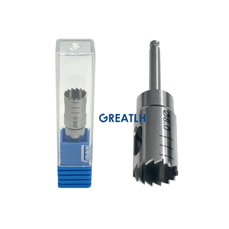 Kit Forets Scie Dentaire Tréphine - Diamètre 3 à 8 Mm - Neuf En Emballage - Outils Chirurgicaux