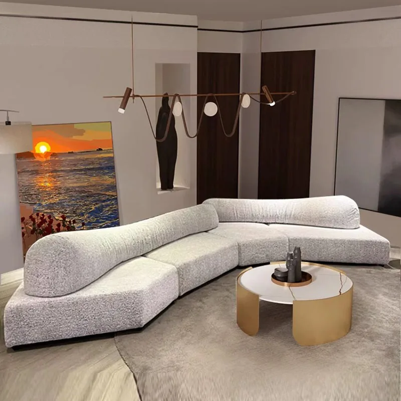 

Luxury Living Room Sofas Nordic Simple White Designer Modern Lazy Sofa Floor Loveseat Sofy Do Salonu Apartment Furniture