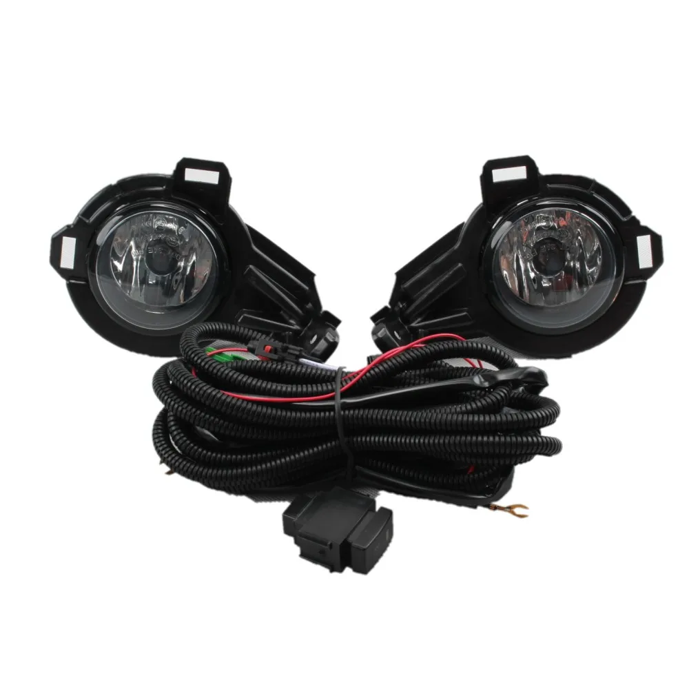 

Car Fog Lamp Assembly With Bracket Case for Nissan Juke 2012 2013 2014, 4300K Halogen Blub + Bracket + Harness + Switch