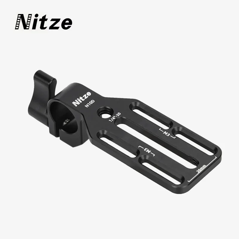 Nitze N10D 15mm 로드 클램프 어댑터(모니터, 무선 송신기/수신기 및 DJI Focus Pro LiDAR용 장착 플레이트 포함)