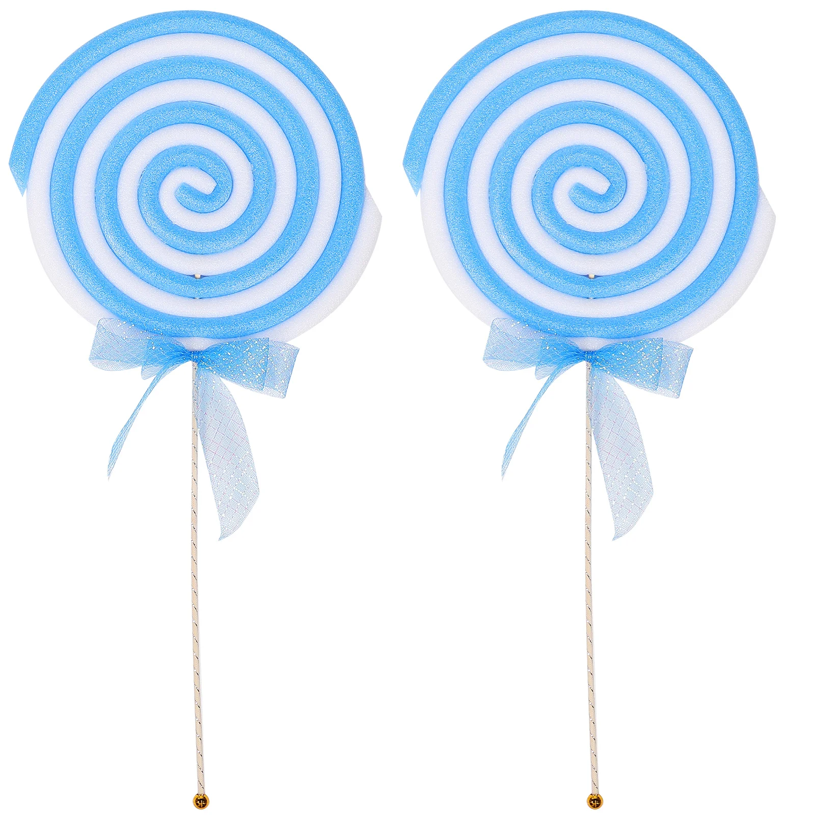 

2pcs Large Lollipop Decors Simulation Lollipop Props Party Festival Fake Food Adornments