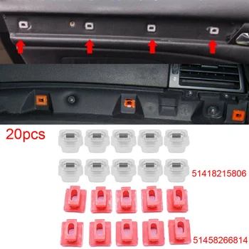 20Pcs Car Door Moulding Clips For BMW 3 Series E46 E90 E91 Auto Interior Dash Trim Clamps Kit 1