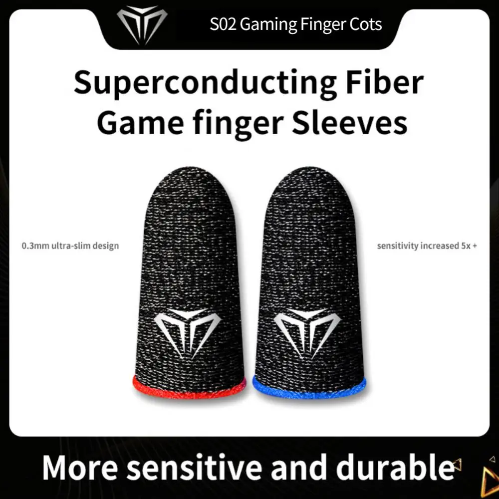 

Mobile Game Fingertip Gloves for Gamer Sweatproof Anti-slip Touch Screen Finger Sleeve Breathable Gaming Fingertip Cover