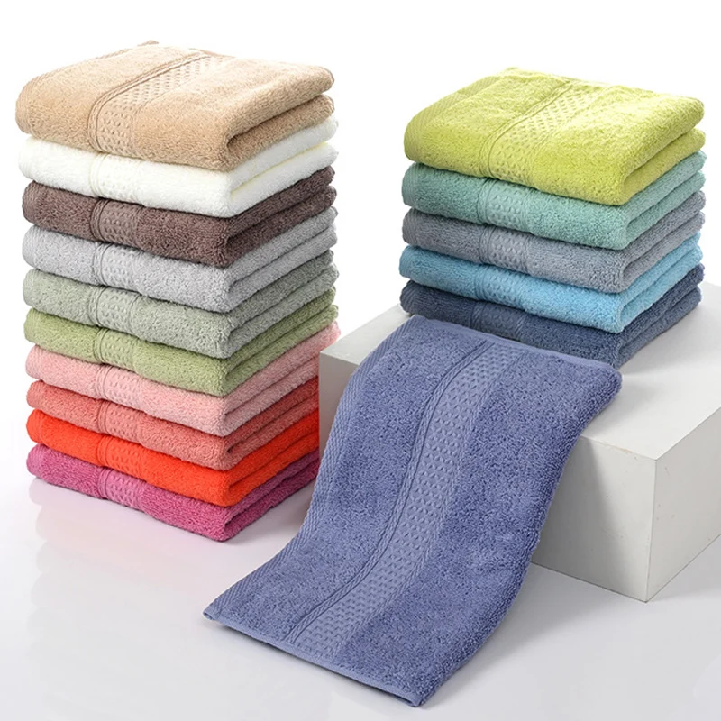 100% cotton towel Soft absorbent towel, absorbent pure hand wash hair shower microfiber towel bathroom family hotel 2