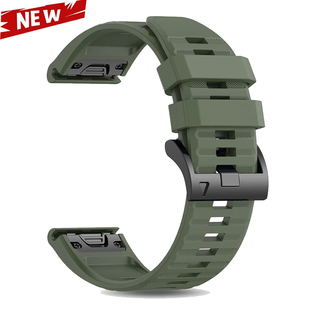 Premium Sport Rubber Bracelet for Fenix8 Watch - Durable and Stylish Strap