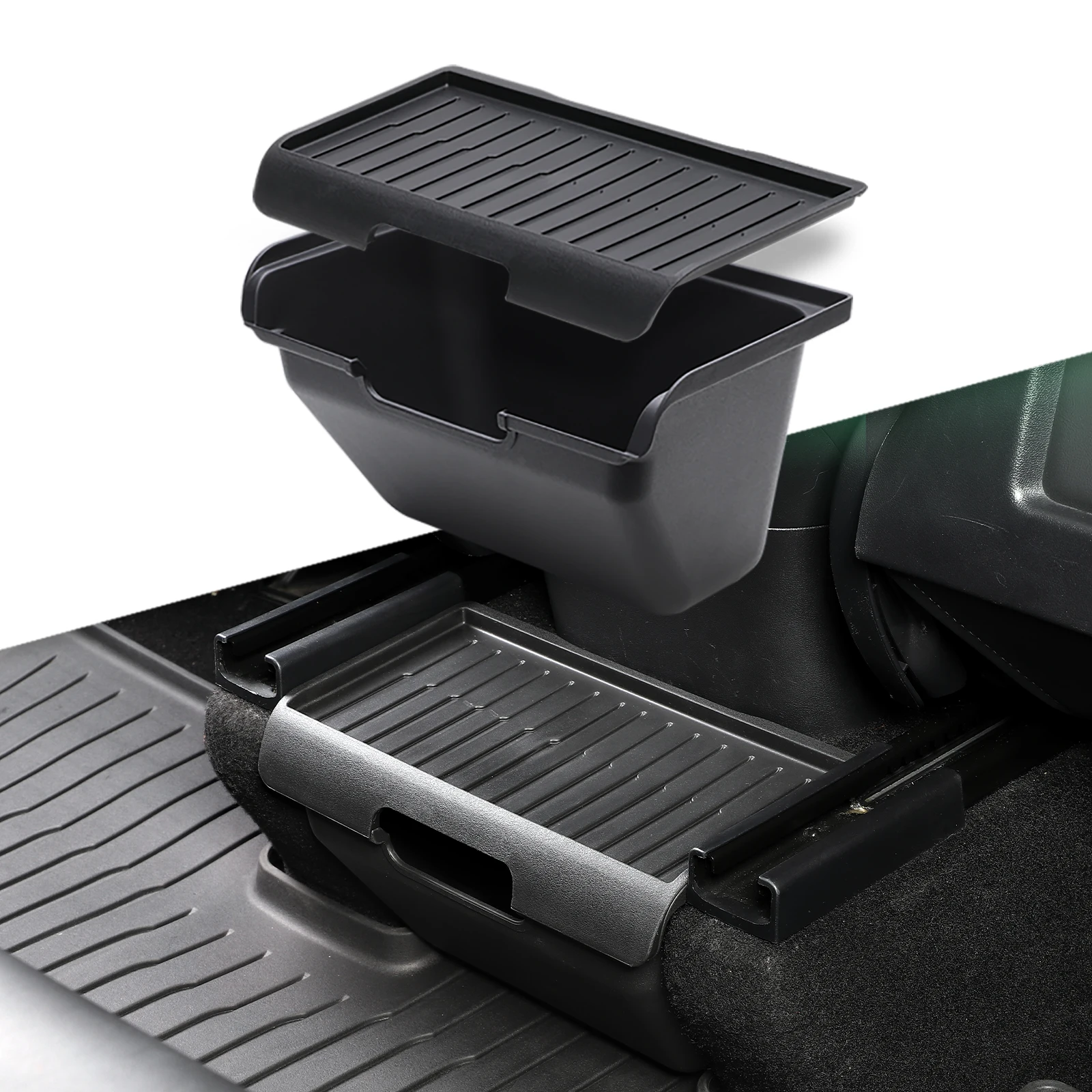 

for Tesla Model Y Center Console Armrest Storage Box Car Back Row Central Tray Organizer Tidying Accessories