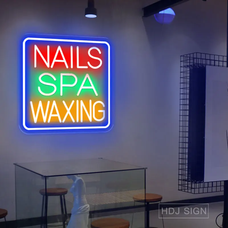 LED Nails Spa Facial Waxing Sign for Business Bright LED Neon Sign Nail  Salon Display Sign Beauty Salon Spa Shop Store Decor AliExpress