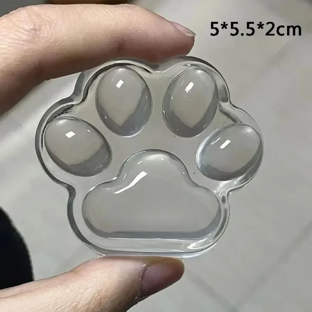 1PC New Cartoon Cute Jelly Cat Paw Pinch Fidget Toy Creative Ins Rainbow Cat Paw Squeeze Toy Children's Decompress Toy 5
