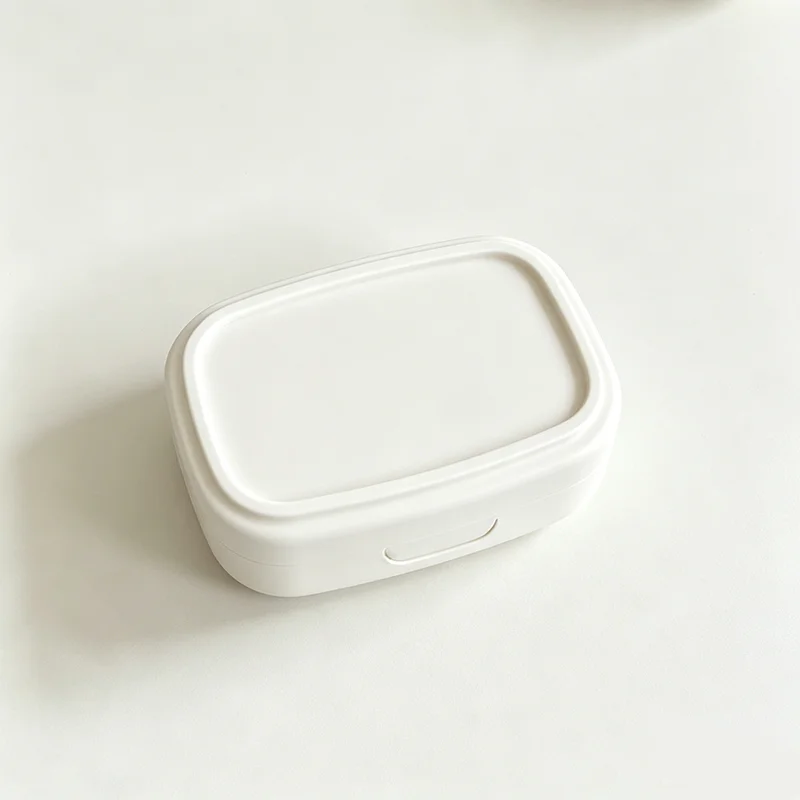 Vibrant Compact Contact Lens Case with Mirror - Portable Soaking Storage Kit