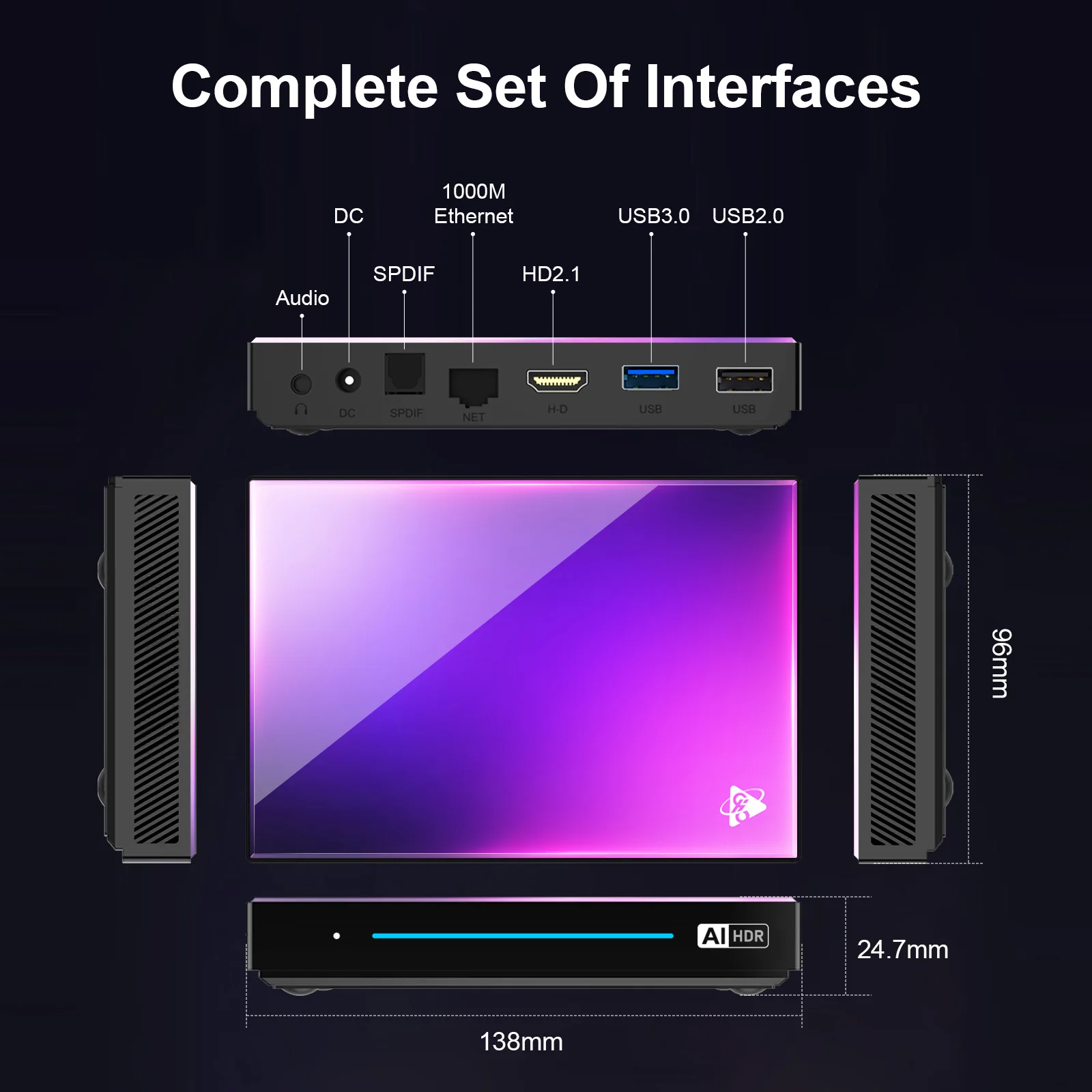 Compact design and setup