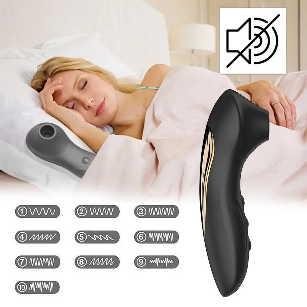 Black Clitoris Vibrator Female Massager Sex Toy
