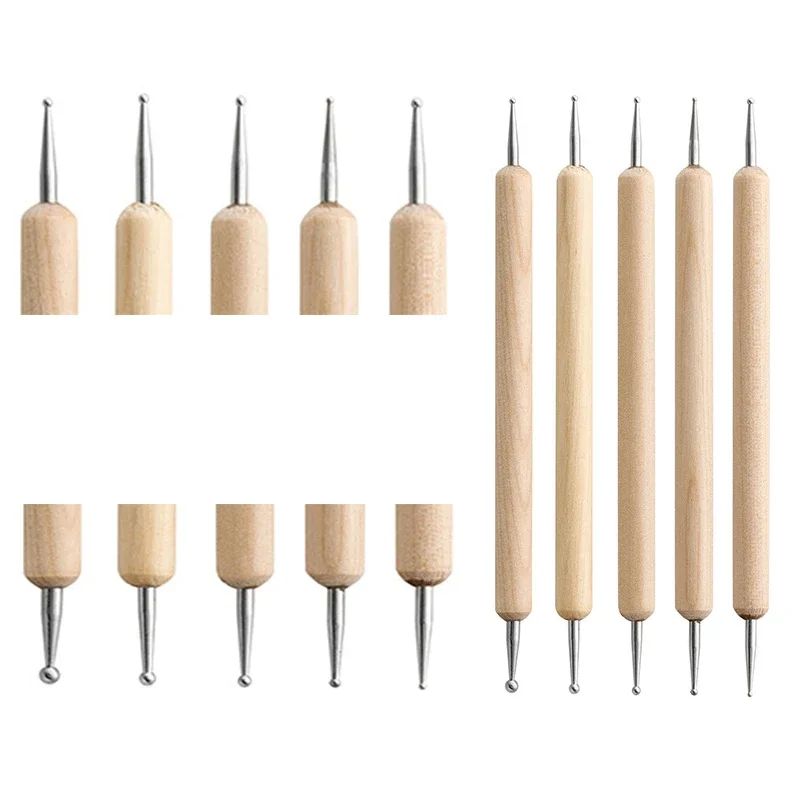 Set 10 Ferri Per Modellare E Intagliare Creta – Acciaio Inox A Doppia Punta Con Custodia – Per Ceramica, Argilla, Sapone E Legno