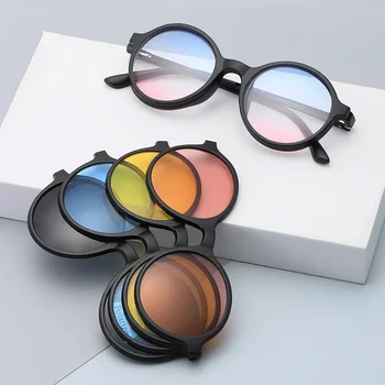 Óculos de Sol Polarizados com Conjunto de Clipe Magnético para Todas as Ocasiões